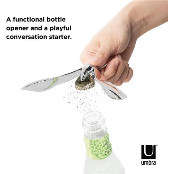 Tipsy Bottle Opener, One Sized, Chrome - Picture 5 of 6